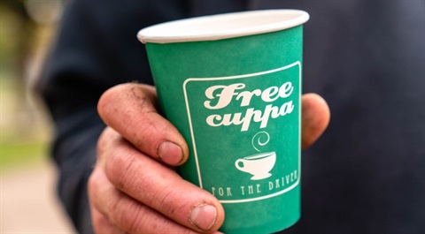 Free cuppa for the driver